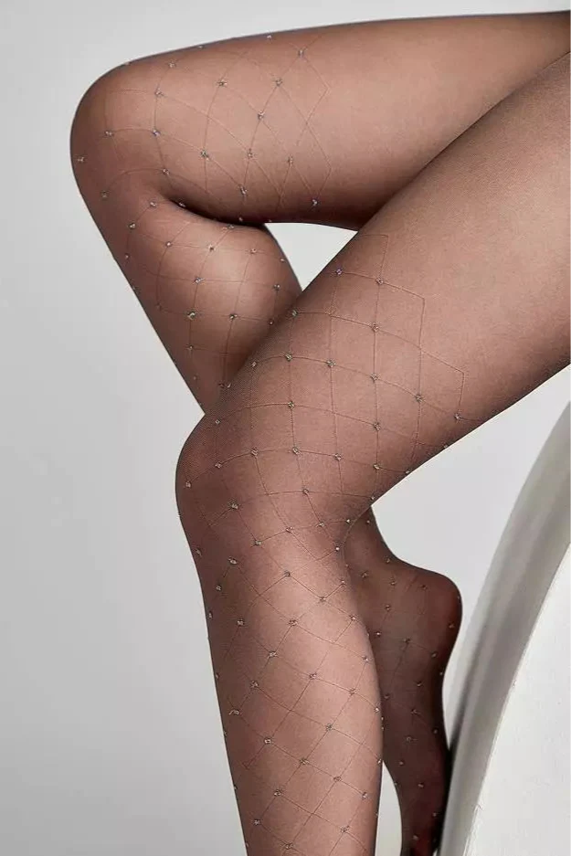 Fantasy Tights Conte Lusso - Diamond Lurex Polka Dots