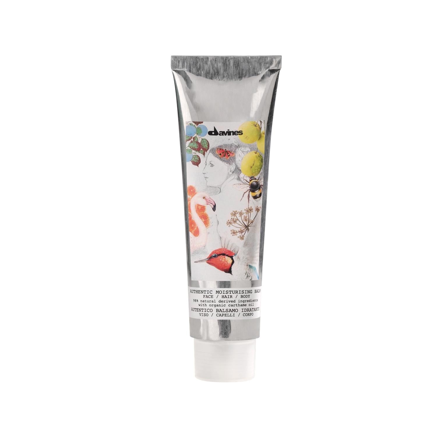 Davines Authentic Moisturizing Balm 150ml - Hydrating Hair & Skin Care for Dryness & Irritation