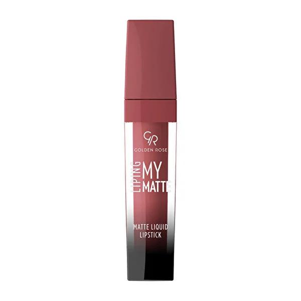 Golden Rose Matte Liquid Lipstick - Long-Lasting, Non-Drying Lip Ink with Intense Color