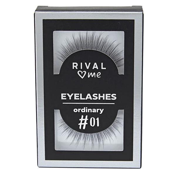Rival Loves Me False Eyelashes with Adhesive - Natural Look, Lightweight, Reusable Individual Eyelashes