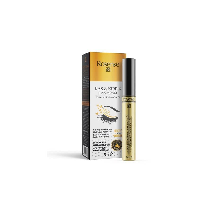Rosense Eyebrow and Eyelash Care Oil - Natural, Dermatologically Tested, 5ml