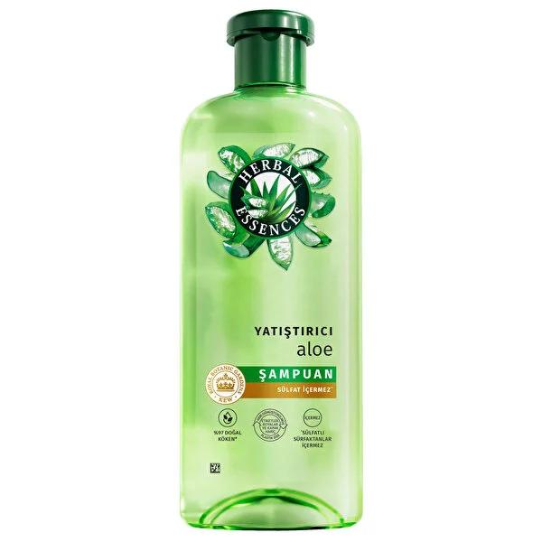 Herbal Essences Aloe Vera Shampoo: Deeply Hydrates Dry Hair, Sulfate & Silicone-Free, Vegan Formula, Jasmine Scent - Natural & Soothing, 11.83 fl oz