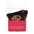 Eklips Contour Brush: Short Angled Makeup Brush for Flawless Face Sculpting - Achieve Natural, Smooth Definition Effortlessly