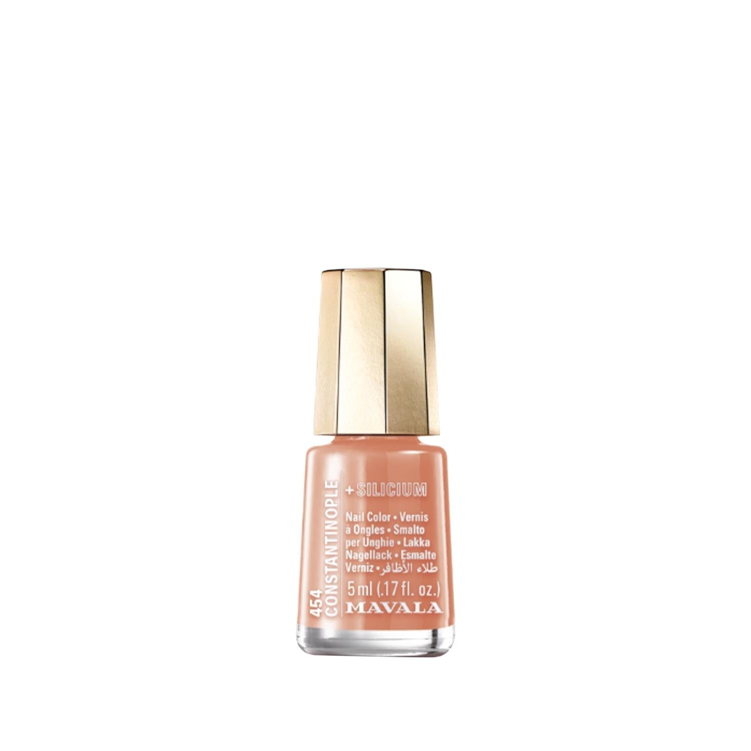 Mavala Mini Color Silicium Nail Polish - Constantinople 5ml, Portable & Travel-Friendly Silicium Nail Polish for Nail Care