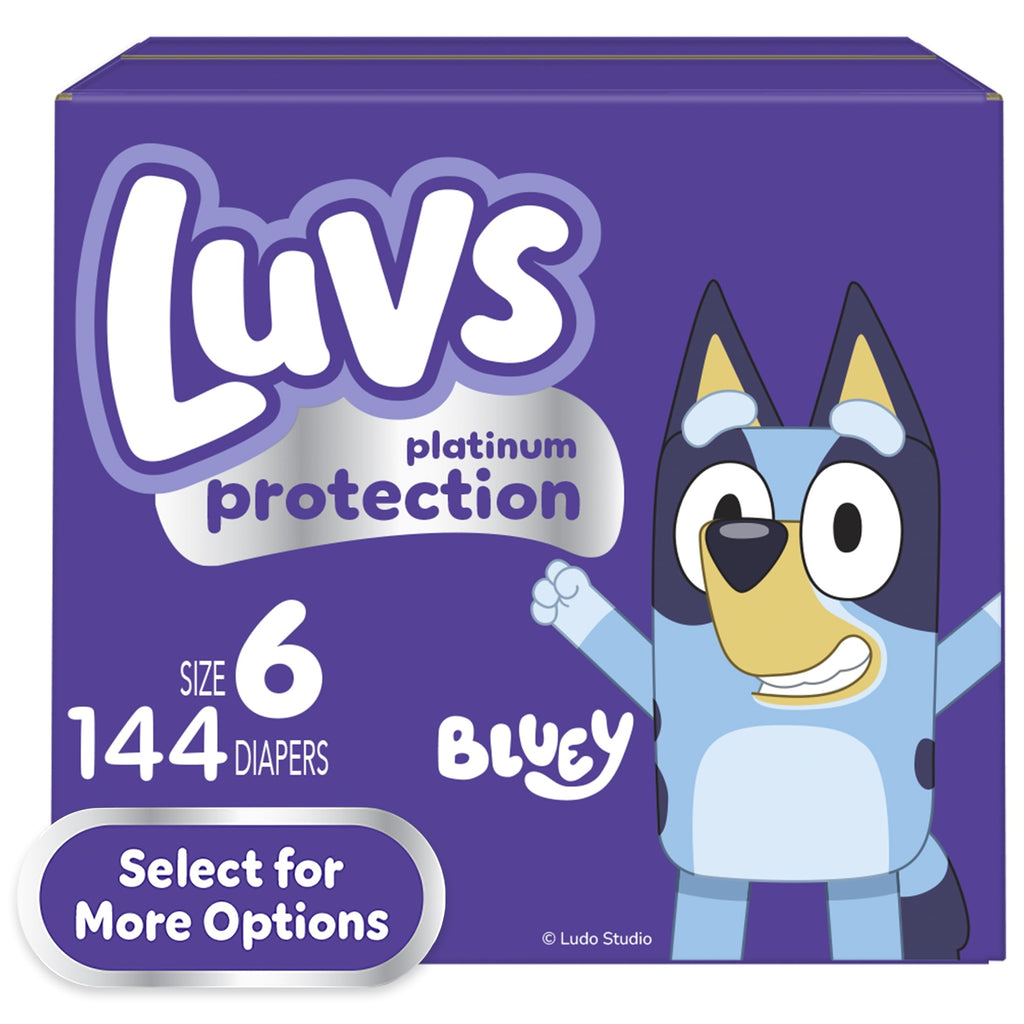 Luvs Platinum Protection Baby Diapers Size 6, 144 Count