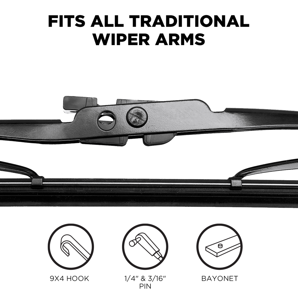 1995 Chevrolet Cavalier Windshield Wiper Blades - 22" Driver Side 16" Passenger Side