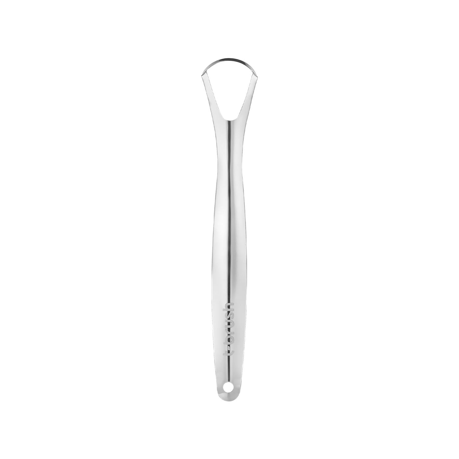 T-Brush Metal Tongue Cleaner - Durable Oral Hygiene Tool for Bad Breath Solution