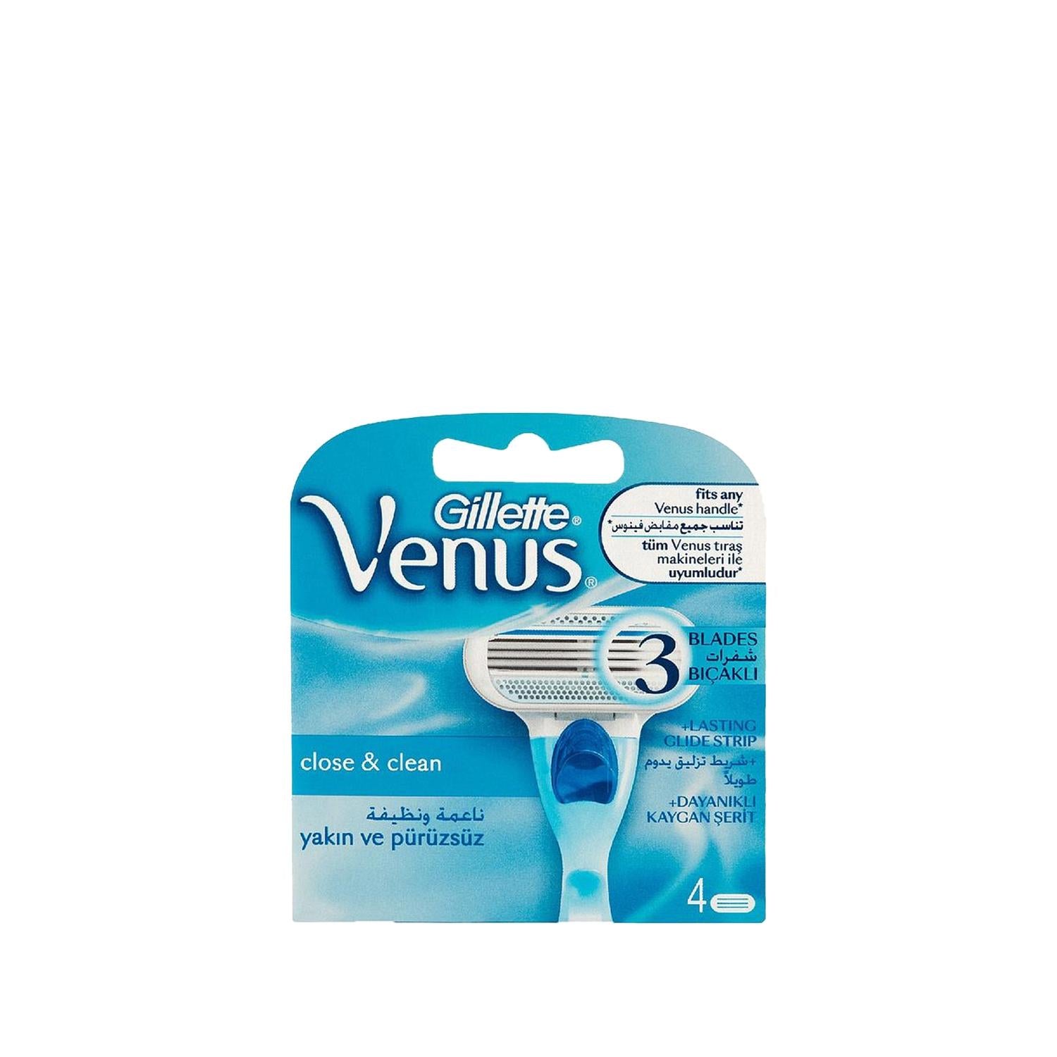 Gillette Gillette Venus 4-Pack Razor Blades for Women - Compatible Replacement Blades for Smooth Shaving