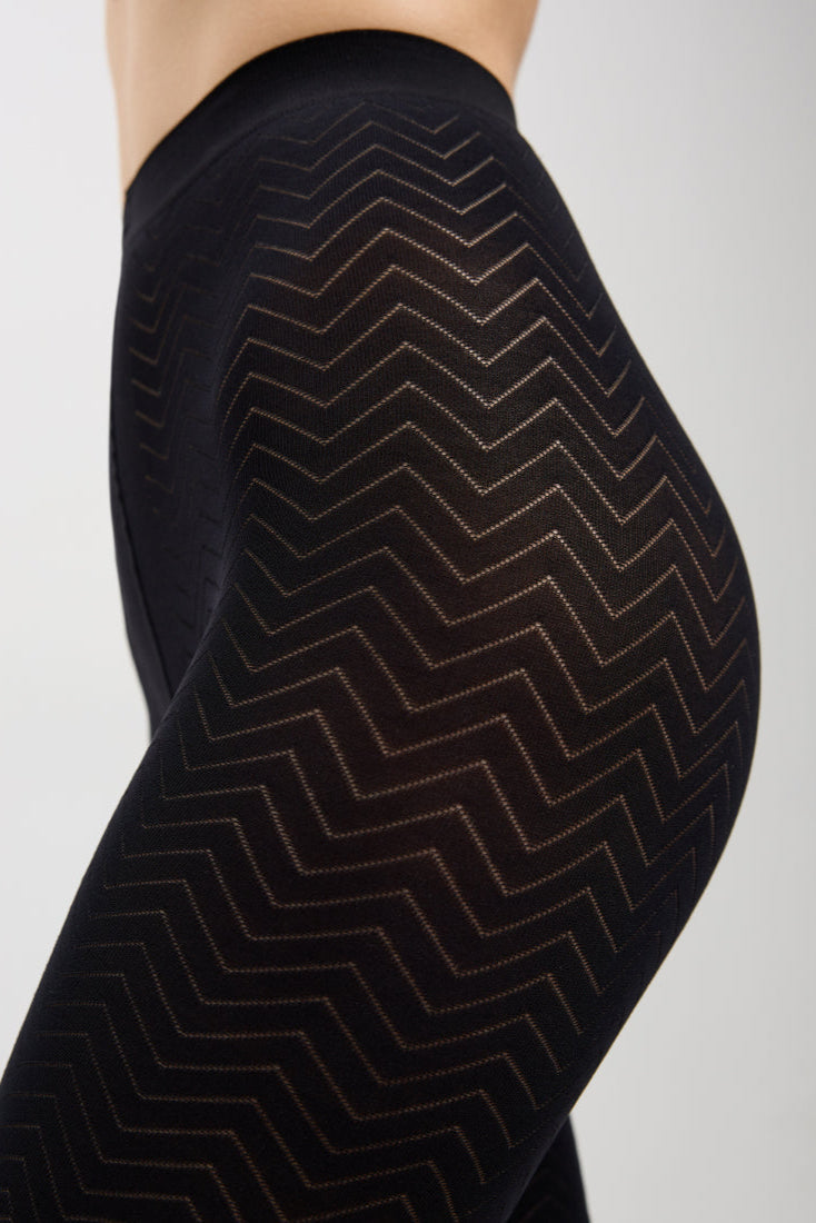 Fantasy Tights Conte Orient - Zigzag pattern