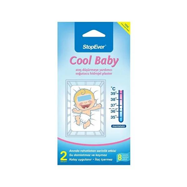 StopEver Baby Fever Reducing Patch - Fast Fever Relief, Pain Relief, Menthol-Free Cooling Patch for Infants & Toddlers