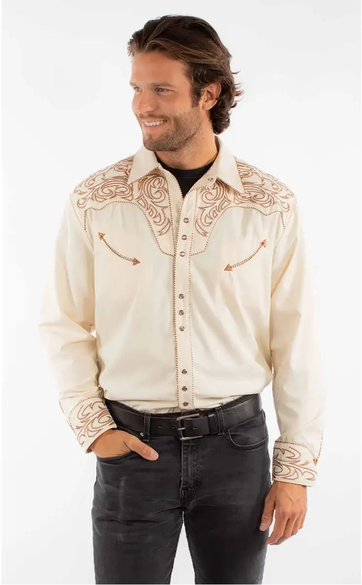 Scully Silverado  - Embroidered Men's Western Shirt