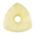 Camel Bone Guitar Or Bass Pick - 4.0 mm Ultra Heavy Gauge - 346 Contoured Triangle With Grip Hole Shape - Natural Finish Handmade Specialty Exotic Plectrum