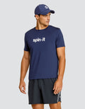 Ben Short Sleeve Top - Navy Blue