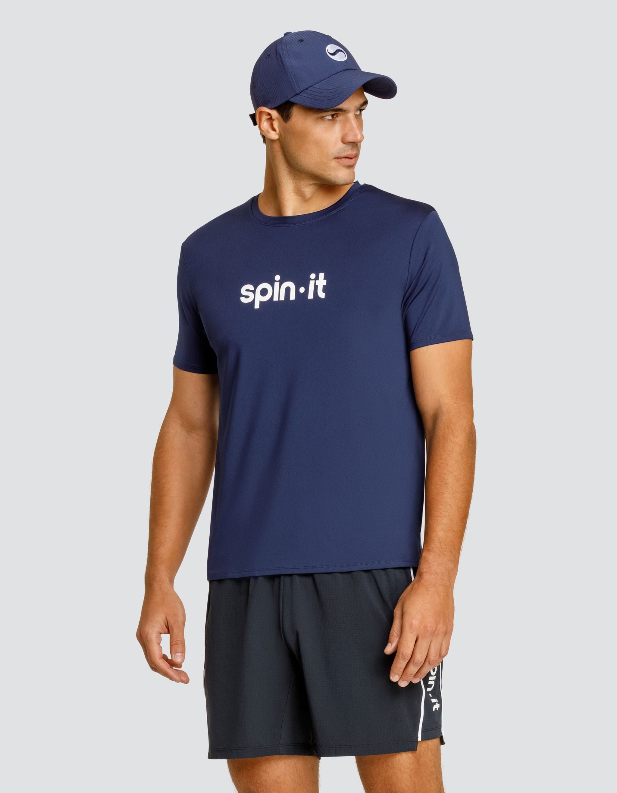 Ben Short Sleeve Top - Navy Blue