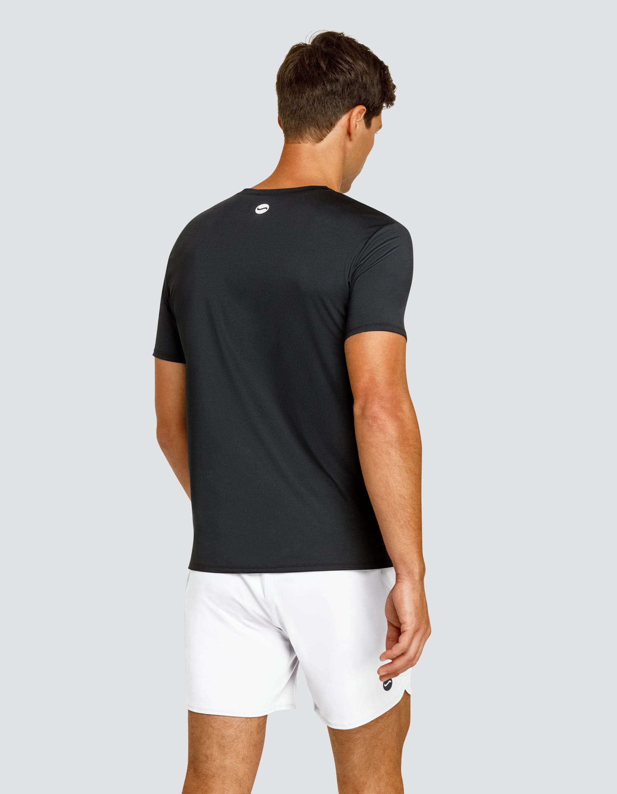 Ben Short Sleeve Top - Onyx Black Logo