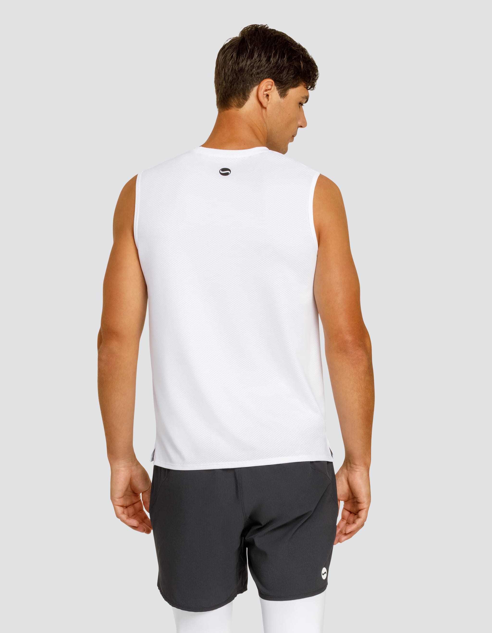 Josh Muscle Tank - Chalk White