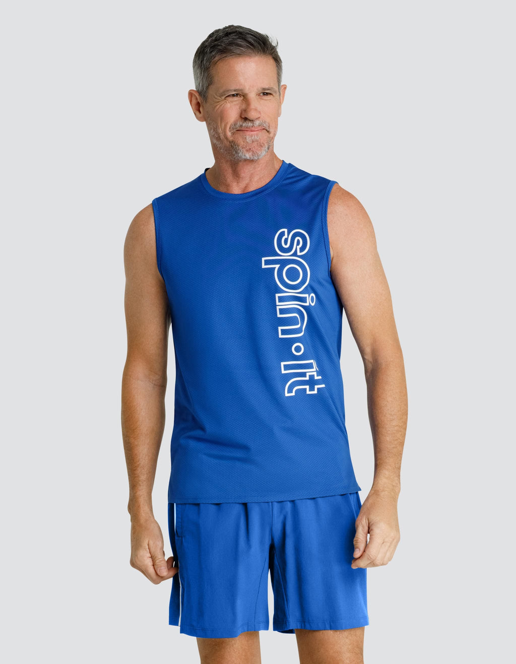 Josh Muscle Tank - Monaco Blue