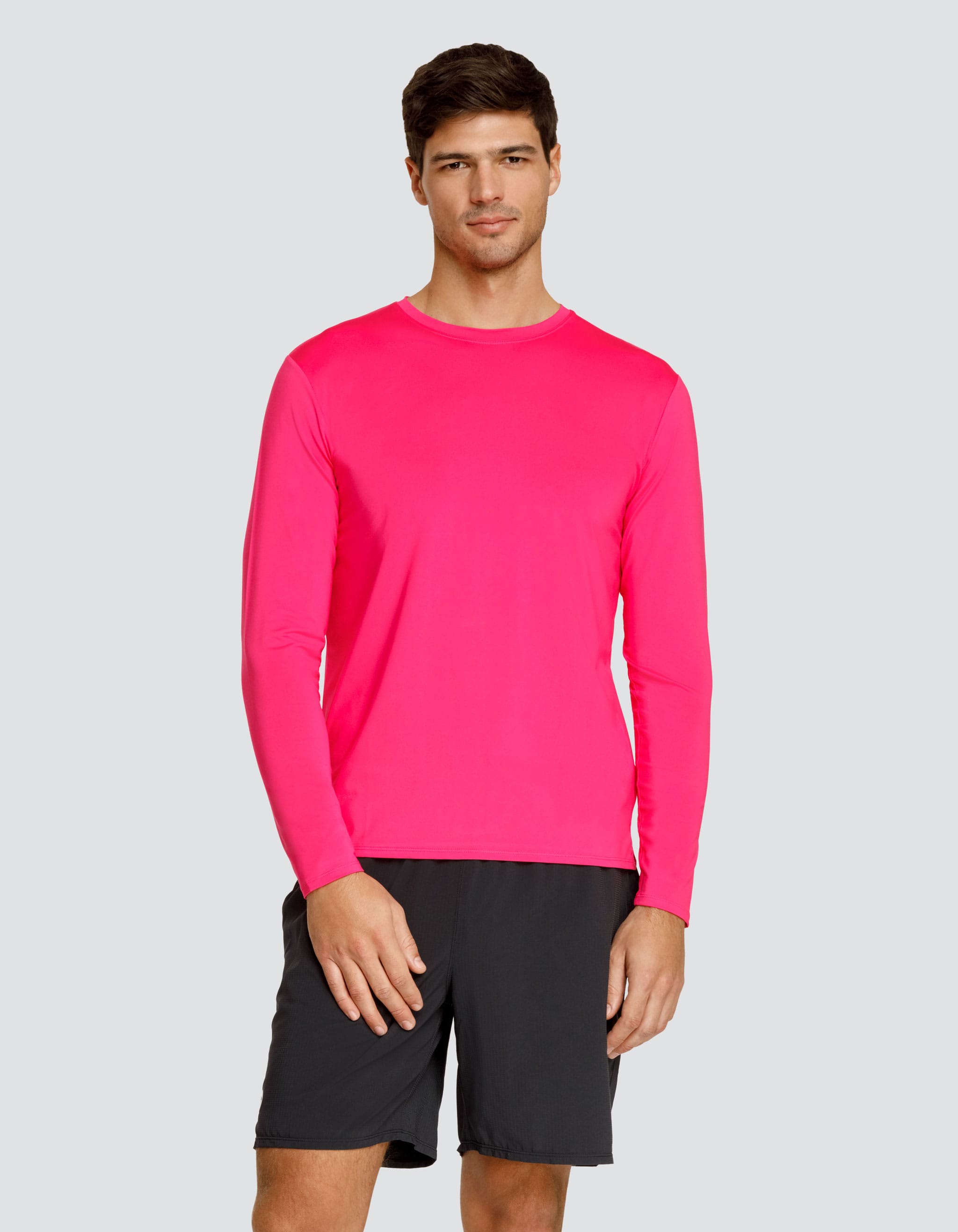 Henry Long Sleeve Top - Vivid Pink