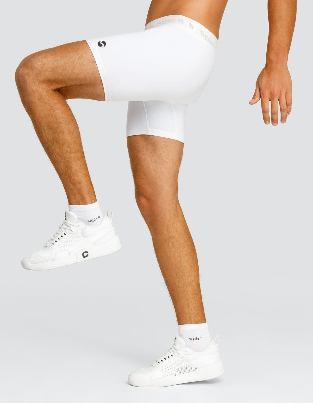 Kylian 6" Base Layer Shorts - Chalk White