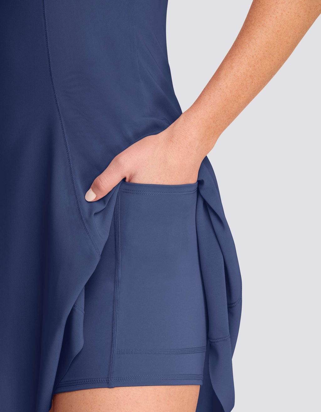 Meghan 32" Dress - Navy Blue