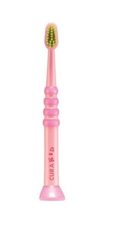 Curaprox Curakid Children's Toothbrush for Infants and Toddlers (0-3 Years) - Soft Bristles for Gentle Oral Care