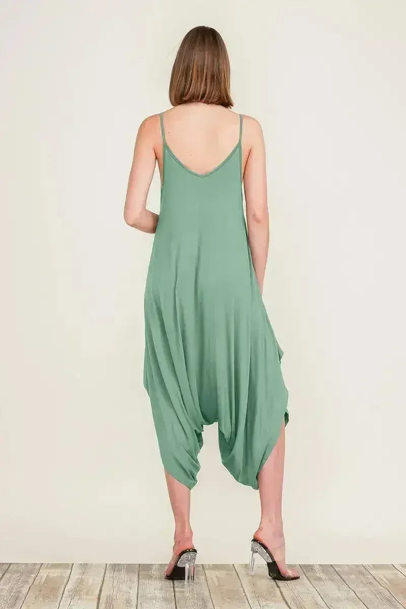 Harem Jumpsuit Romper – Chic & Versatile One-Piece | Breathable Rayon