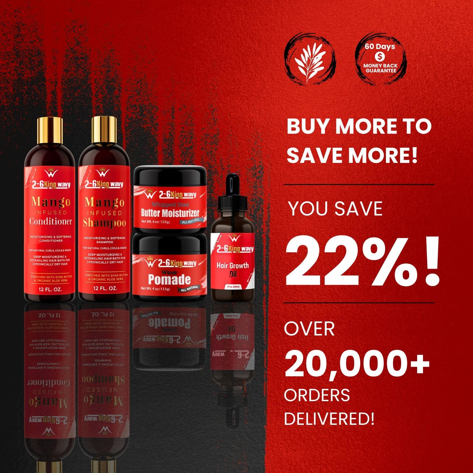 Natural Hair Care Essentials Bundle for Waves & Coarse Hair (Junkie Pack)