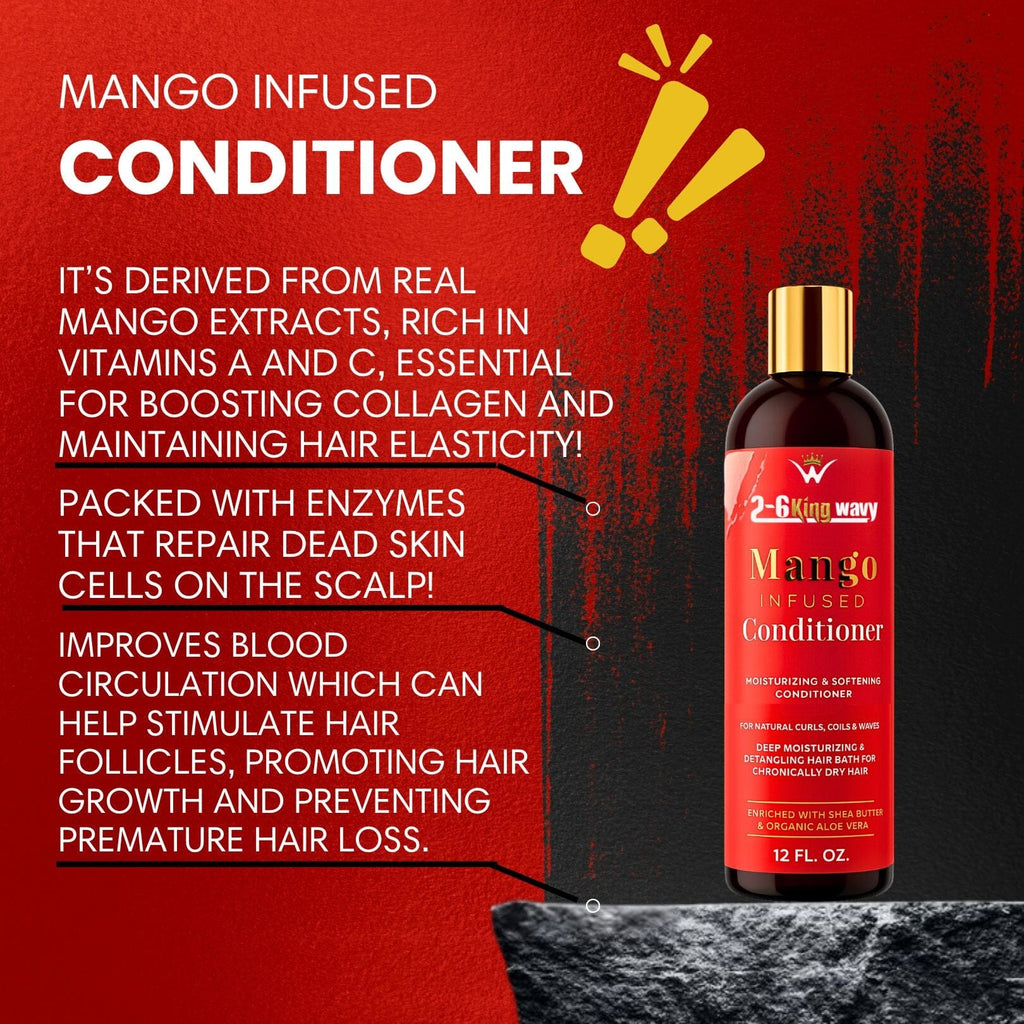 Mango Moisturizing Conditioner for Soft, Manageable Hair (Conditioner Bottle)