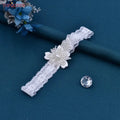 TOPQUEEN ST40 Sexy Lace Flower Thigh Ring Crystal Beaded Pearls Wedding Garter Belt  Bridal Cosplay Fashion Stocking Ring