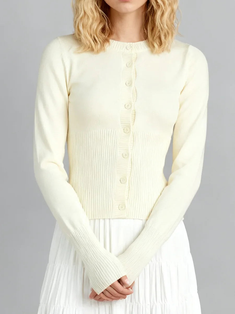 Pink Twist Cotton Long Sleeve Knitted Cardigan Women Simple Button Casual Preppy Style Jumper Sweet Cute Simple Sweater Top New