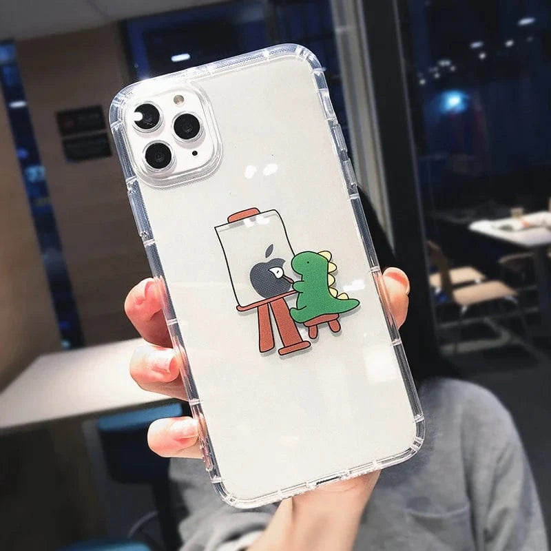 Cute Cartoon Dinosaur iPhone Case