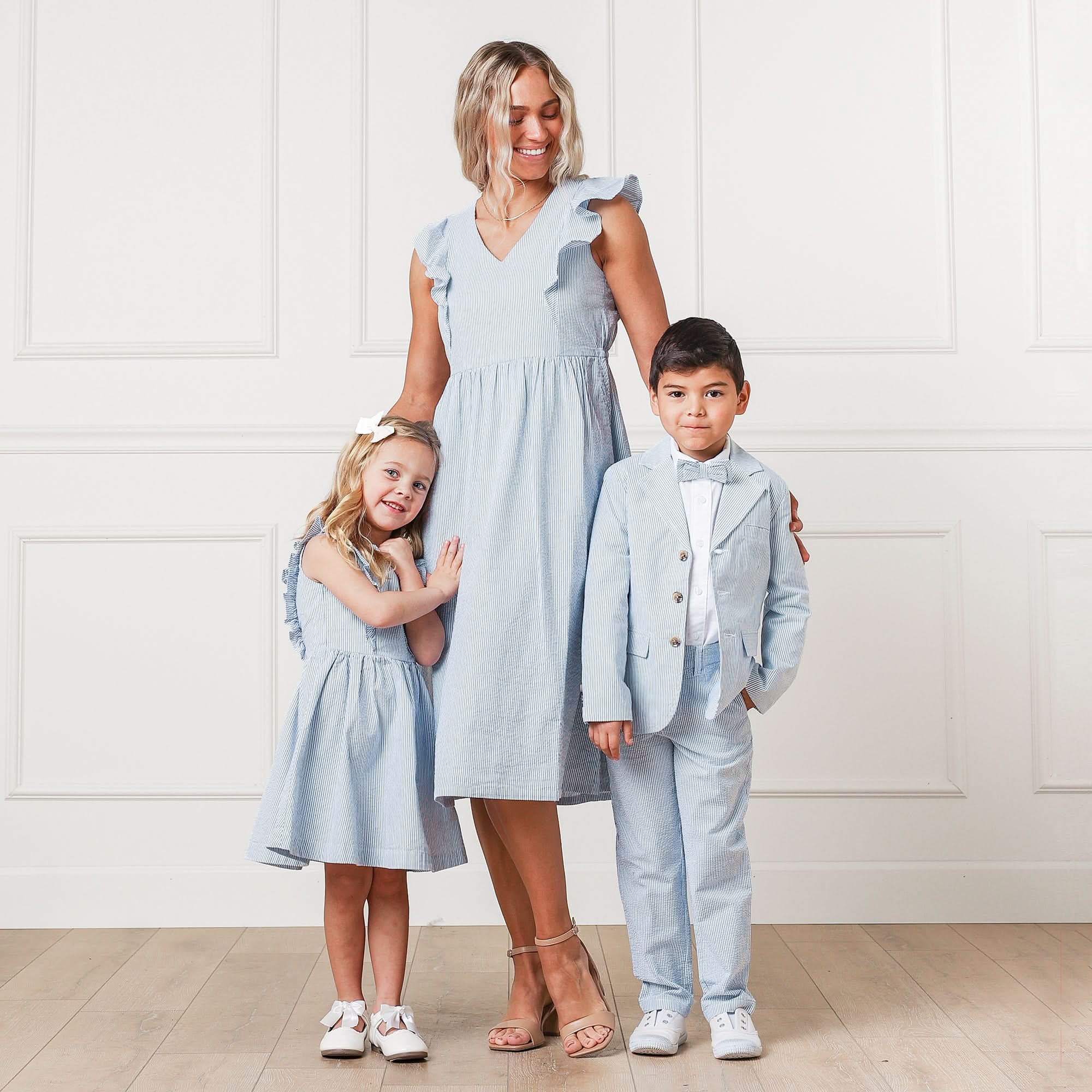 Organic Seersucker Suit Pant - Baby