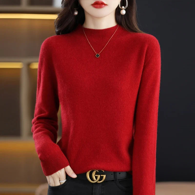 Cashmere Sweater Female 100% Merino Wool Winter Women Knitted Femme Pullover Top Winter Warm Women's 2024 New