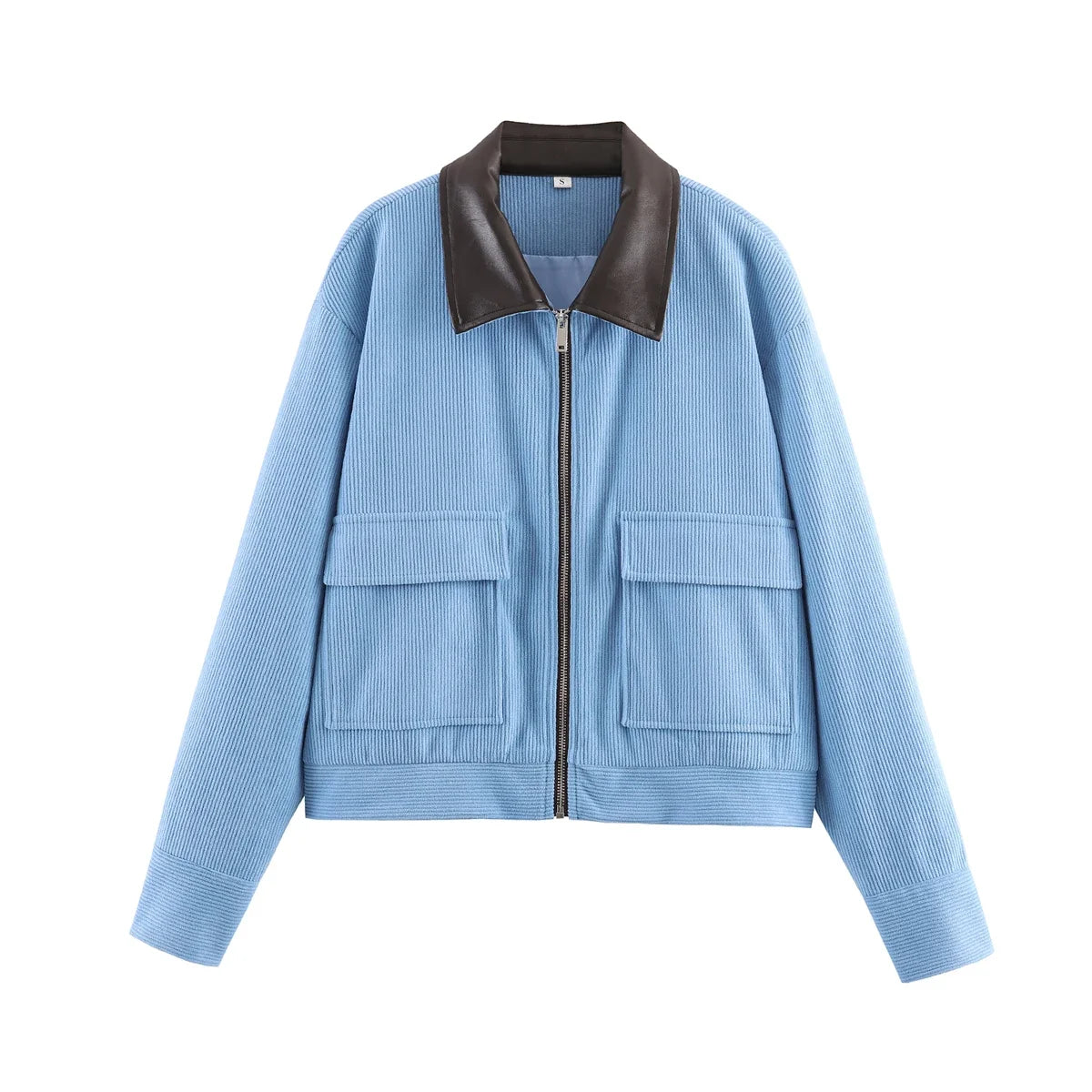 SLTNX Spring Pink Casual Jacket Women's Loose Fit Streetwear Front Zipper Pockets Lounge Wear Daily Outerwear
