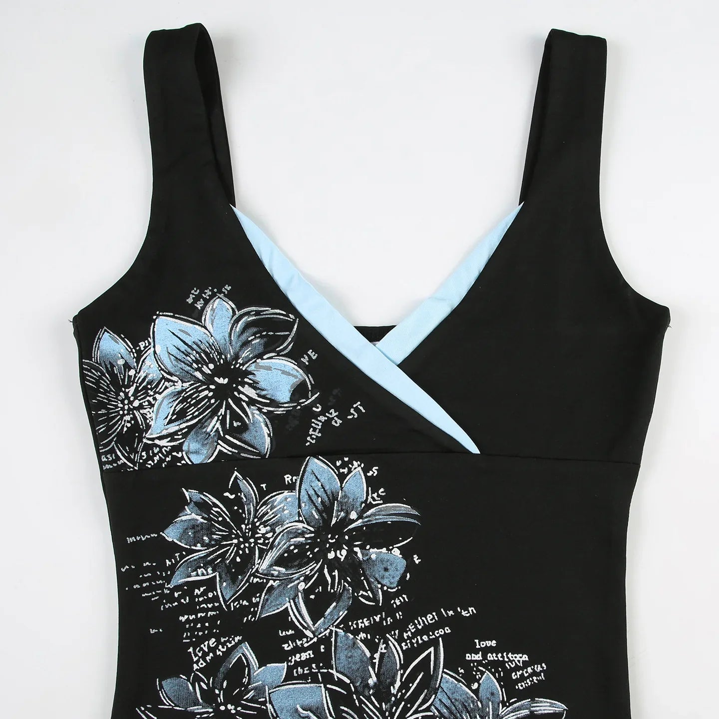 Retro Y2K Vintage Floral Camisole Women's Bold Color Block Strappy Sleeveless Chic Summer Fashion Tops
