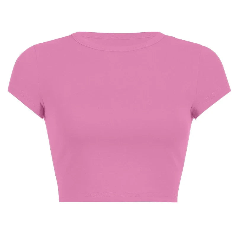 Vintage Clothes for Women Solid Color Short Style Crop Top Sexys Y2k Tops Woman 2024 Aesthetic Women's Blouses Harajuku Summer