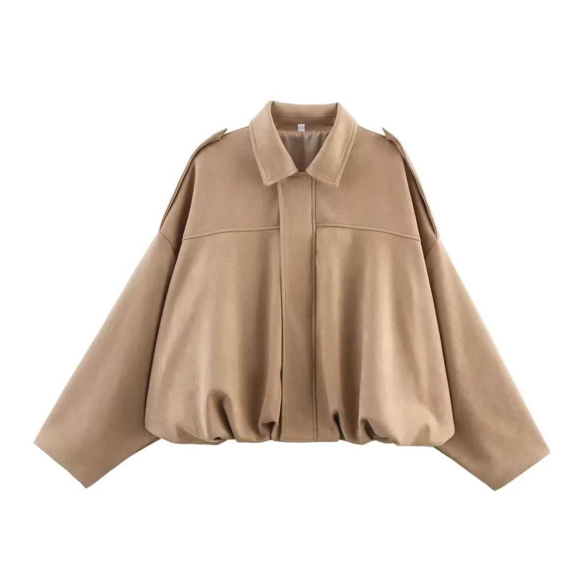 Vintage Women Green Oversize Bomber Jackets 2026 Fashion Ladies Elegant Loose Soft Outfits Jacket for Party Female Chic Clothes