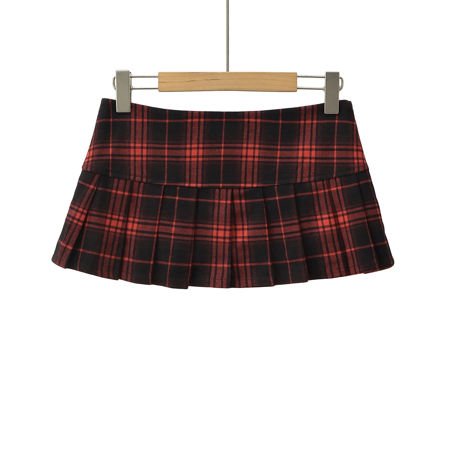 Summer Mini skirts for woman vintage korean fashion plaid skirts for women y2k skirts pleated red plaid skirts preppy style