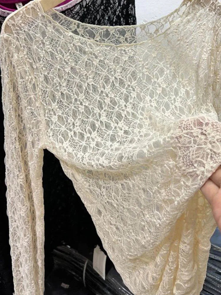 Women Long-sleeved Sexy Slim Fitting Underwear Trend in Spring Autumn 2025