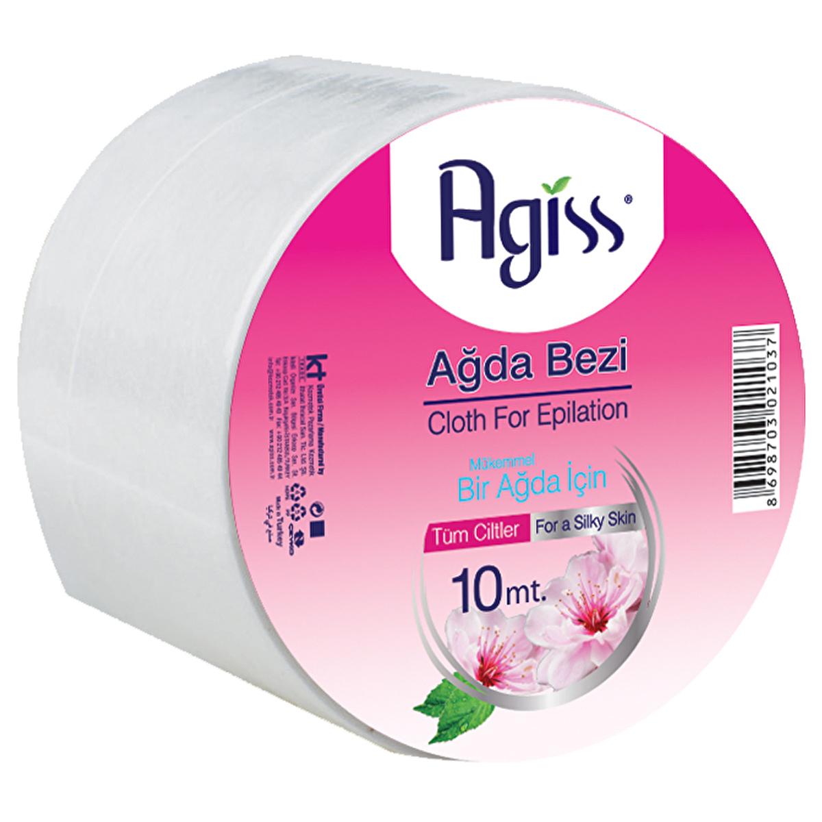 Agiss 10 Meter Waxing Strips Roll - Durable, Non-Tear Hair Removal Wax Strips for At Home Waxing & Sensitive Skin