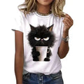 😻 Funny Cat Women's Summer T-Shirt – Purr-fectly Playful & Comfy!