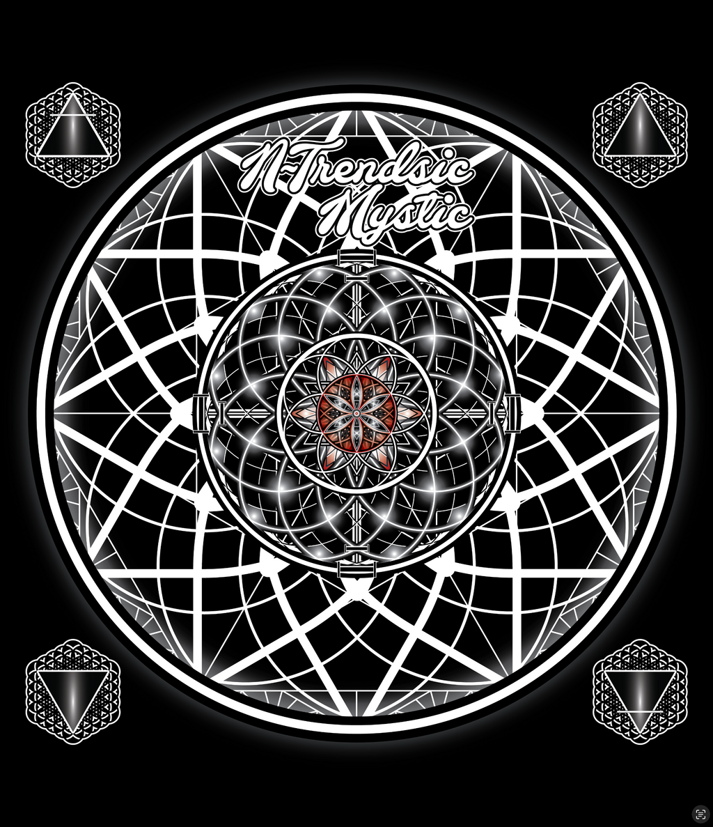 Sacred Geometry Unisex Zip Hoodie | Mystic One Design