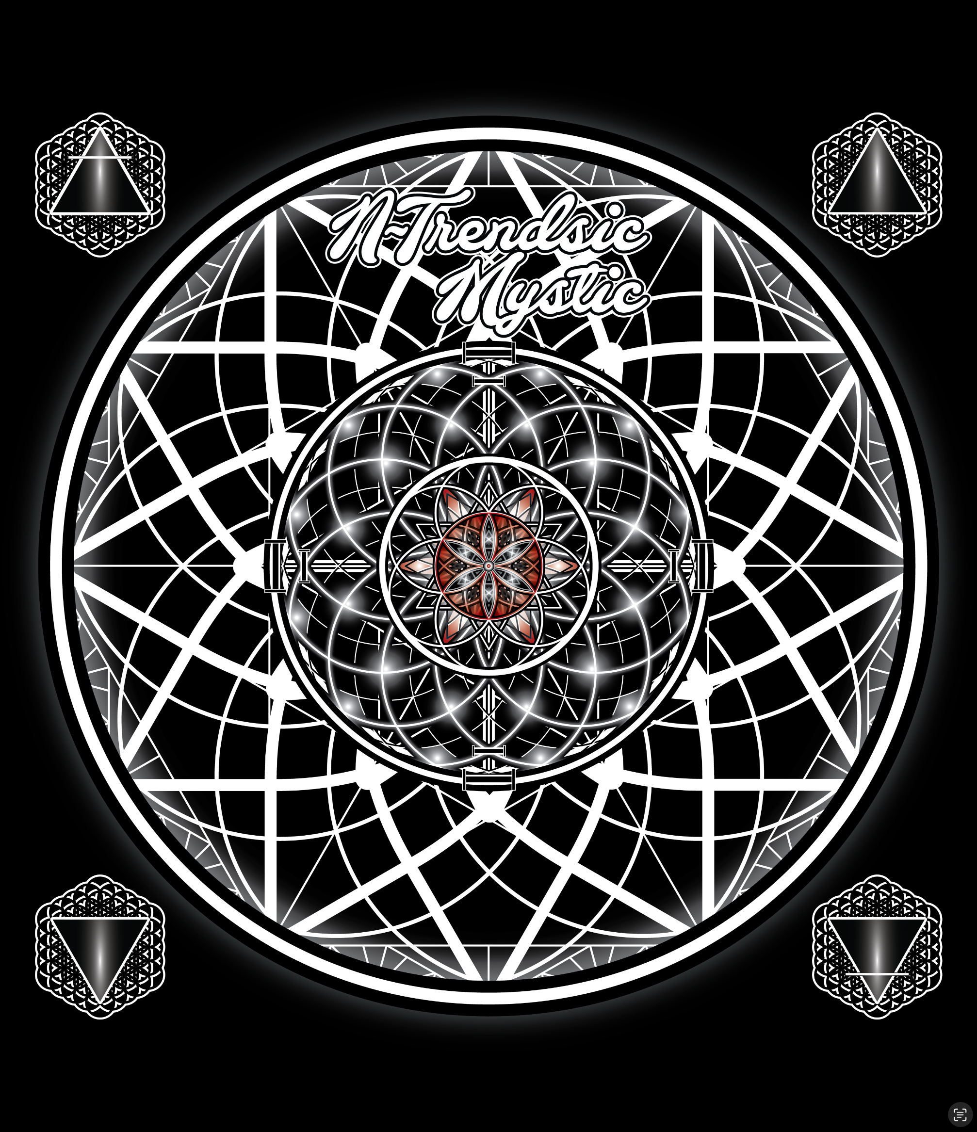 Sacred Geometry Unisex Zip Hoodie | Mystic One Design