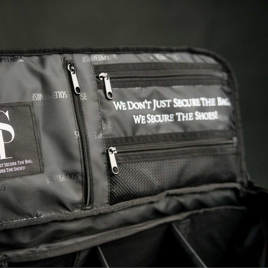 Black Leather Sneaker Duffle