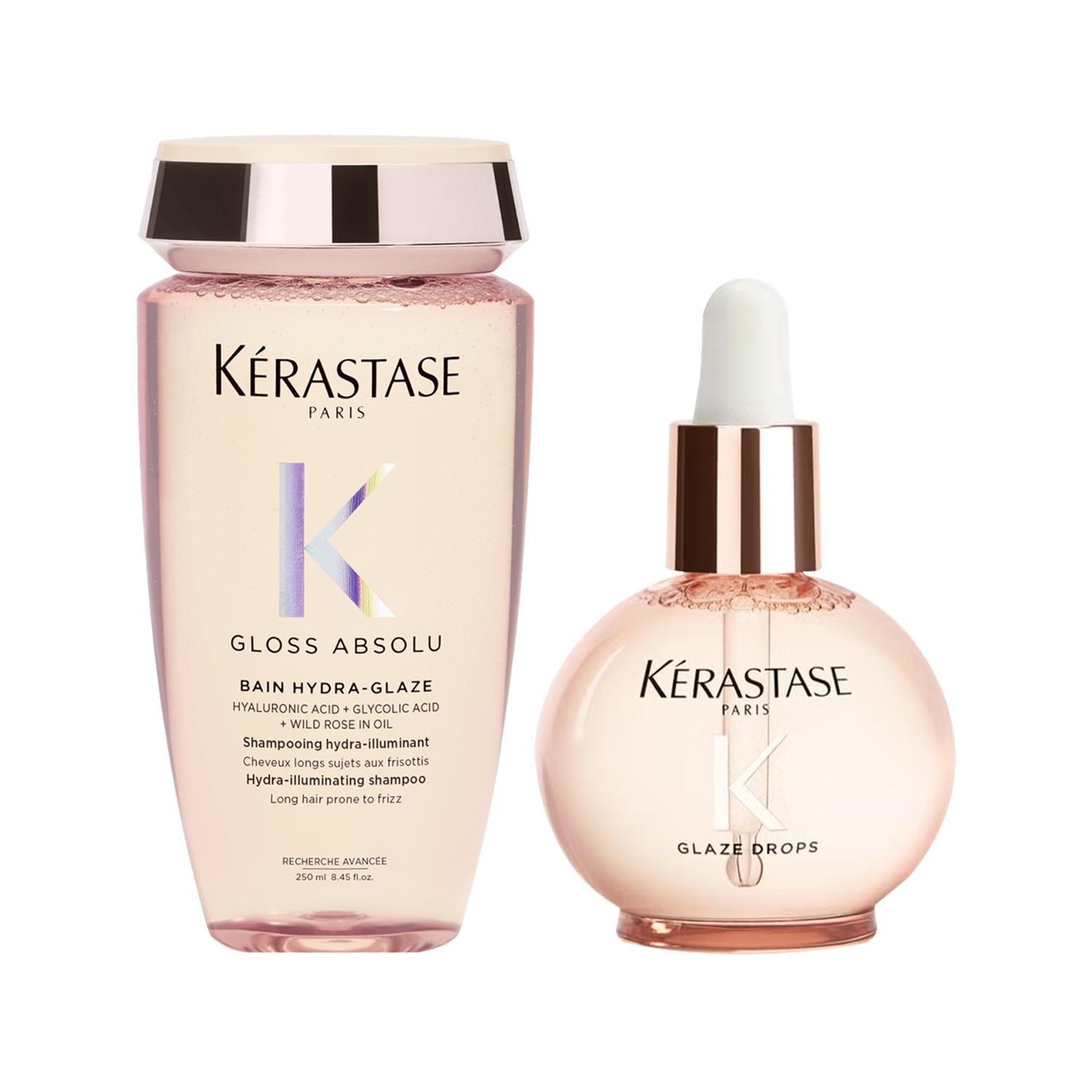 Kerastase Gloss Absolu: Anti-Frizz Hair Styling Set for Ultimate Shine | Hair Gloss, Frizz Control, and Radiant Hair