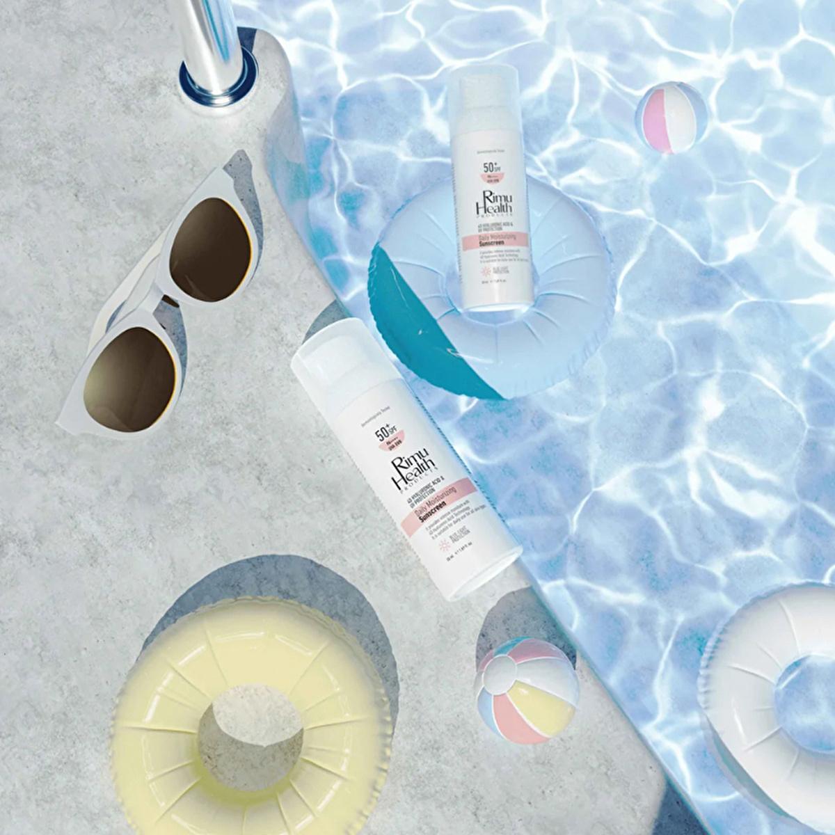 Rimu Health Hyaluronic Acid Daily Sunscreen - SPF UVA/UVB Protection, Lightweight, Moisturizing, Sensitive Skin - 50ml