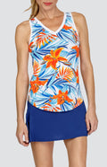 Madison Tank - Mango Lilies