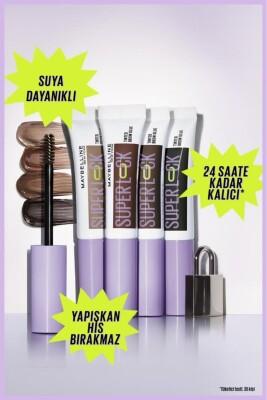 Maybelline Super Lock Brow Glue: Taupe Eyebrow Mascara for All-Day Hold & Fuller Brows - Long Lasting Brow Gel & Ka_ Sabitleyici