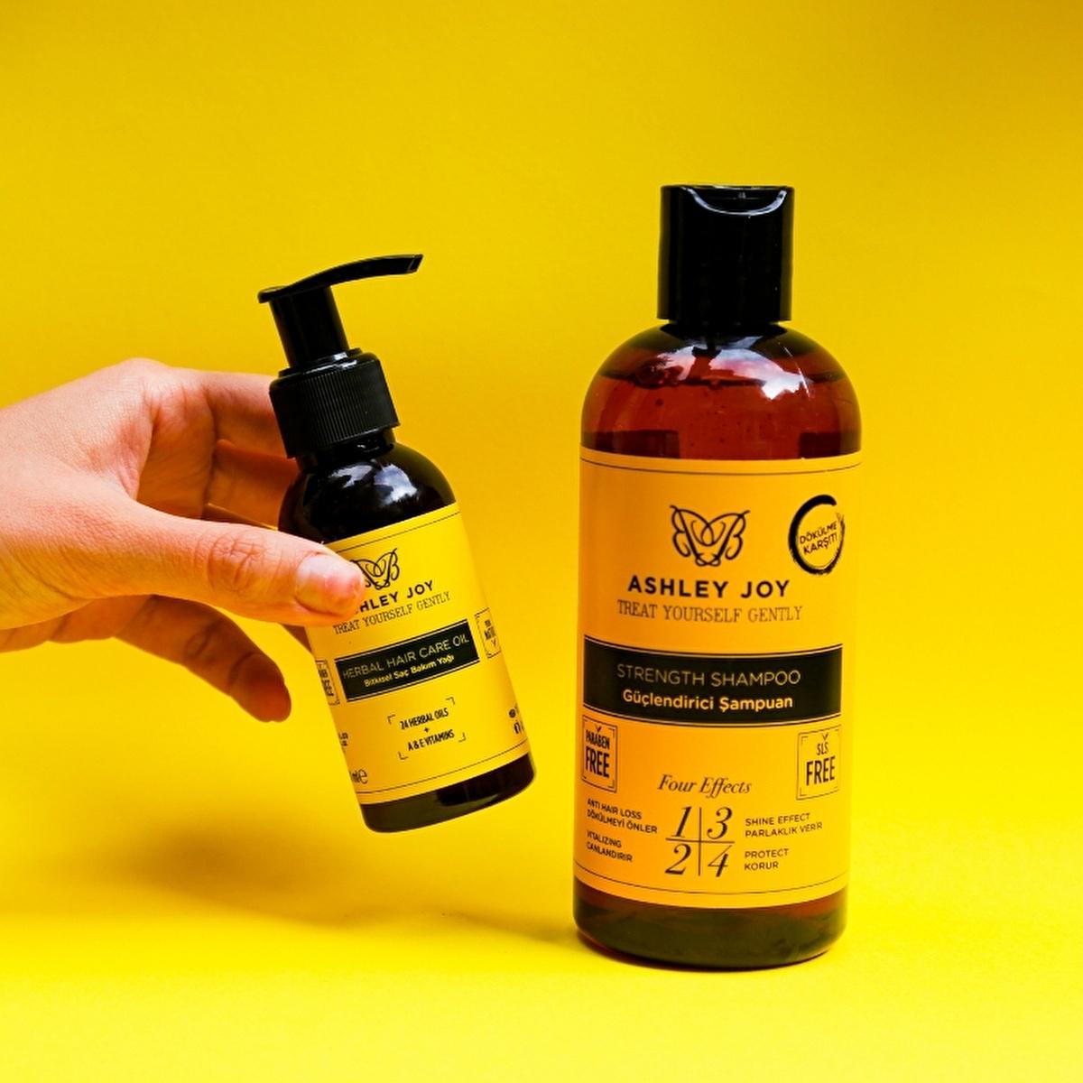 Ashley Joy Hair Care Oil - 100ml Botanical Blend for Damaged, Colored Hair - Moisturizing, Anti-Hair Loss & UV Protection