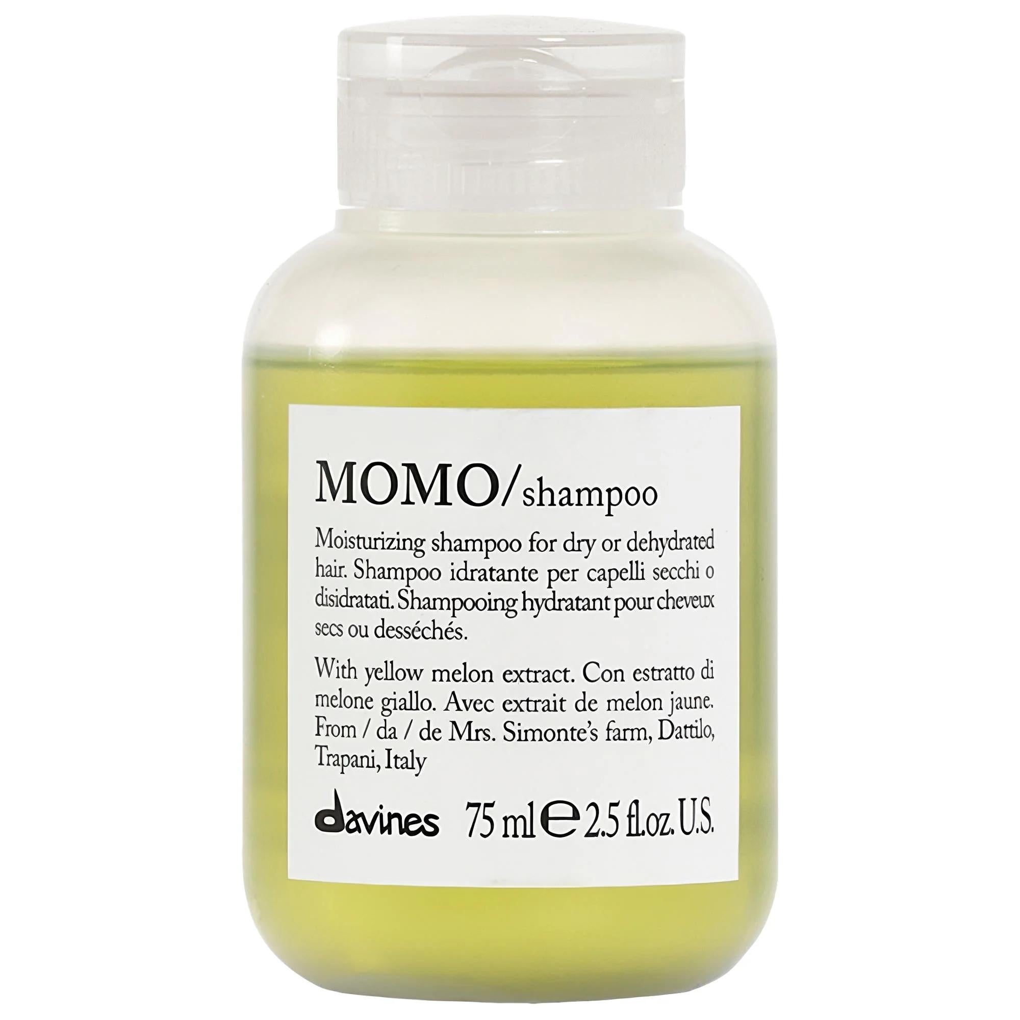 Davines Mini MOMO Hydrating Shampoo for Dry Hair - Sulfate-Free, Paraben-Free, Natural Hair Care